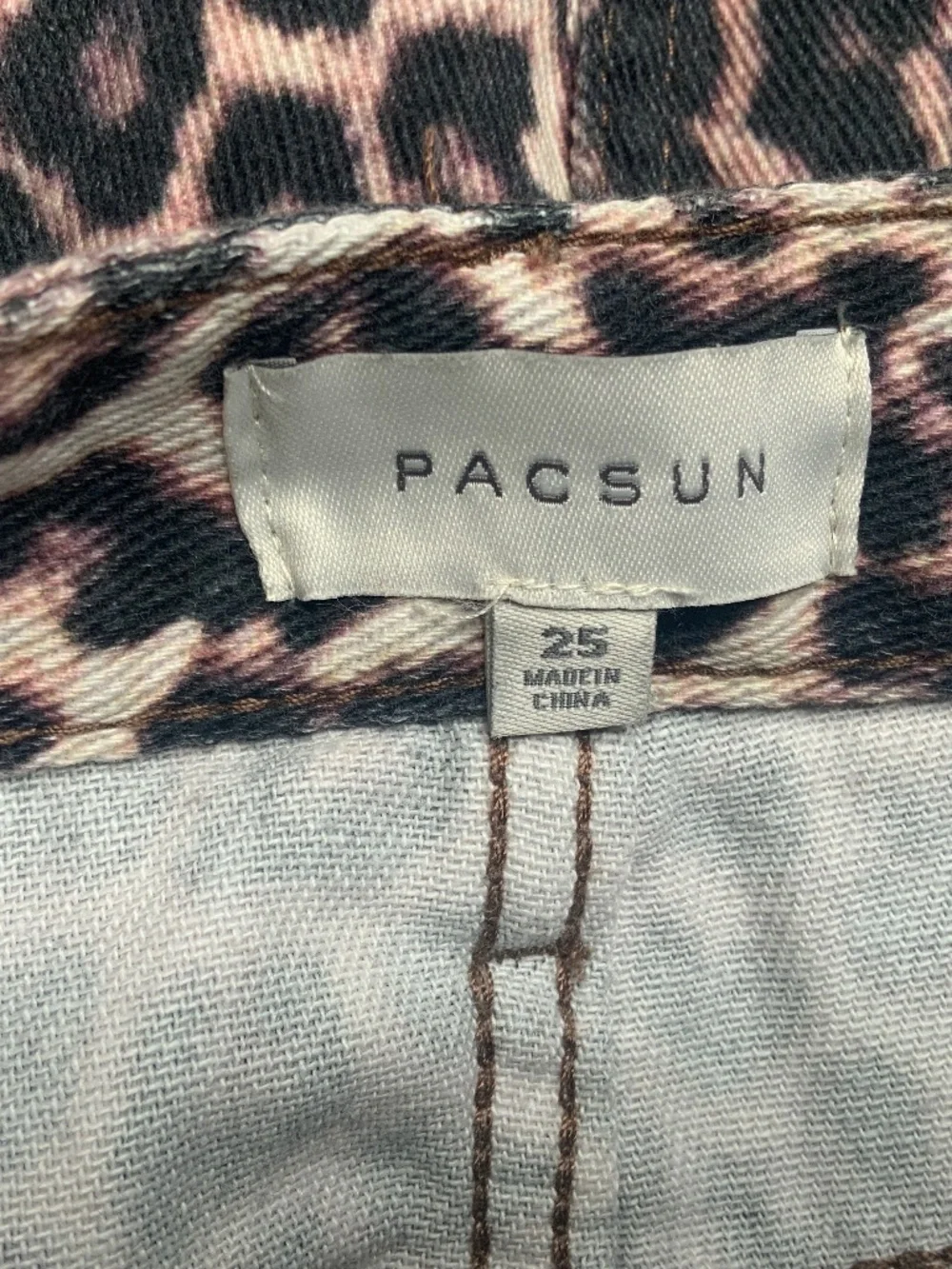 Pac Sun Leopard Print Mini Skirt Size 25